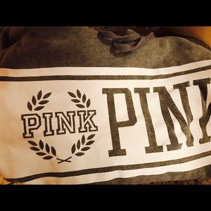 PINK grey hoodie